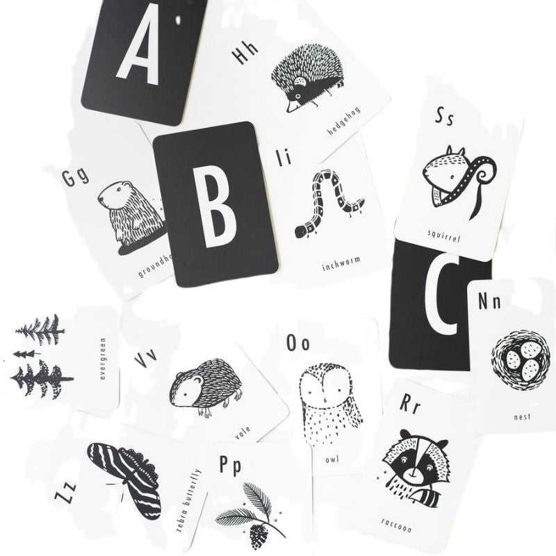 Alphabet Cards Woodland