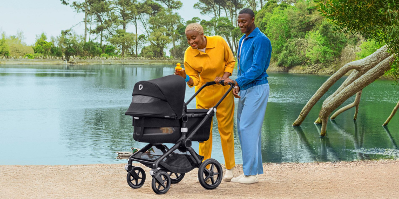 Couple standing by Bugaboo Fox 3 Stroller