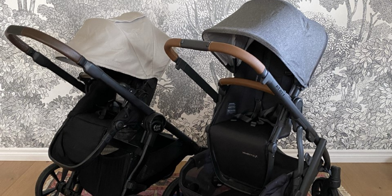Baby Jogger City Select 2 ECO and UPPAbaby VISTA V2 Strollers side by side