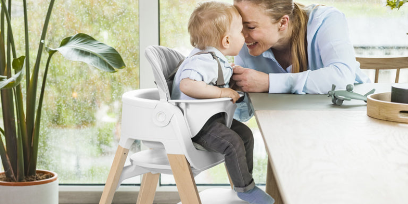 Baby in Stokke Stepps high chair