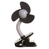 Stroller Clip on Fan Black and Grey