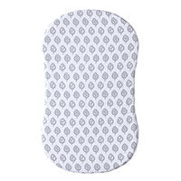 Blue and White Patterned Bassinet Sheets