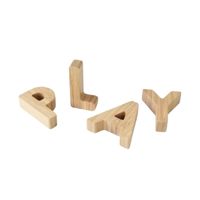 Wooden Blocks spelling PLAY