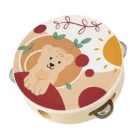 Children's Tambourine with Lion Printed onto it