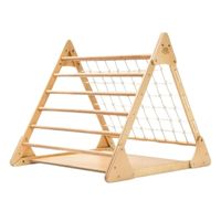 Advanced wooden climbing triangle