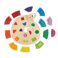Rainbow Snake Peg Puzzle