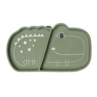 Crocodile 2 part divided plate