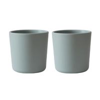 Two open silicone cups