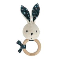 Rabbit wooden ring teether