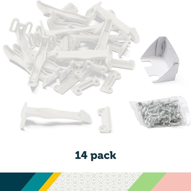 Cabinet & Drawer Latch - 14 Pack