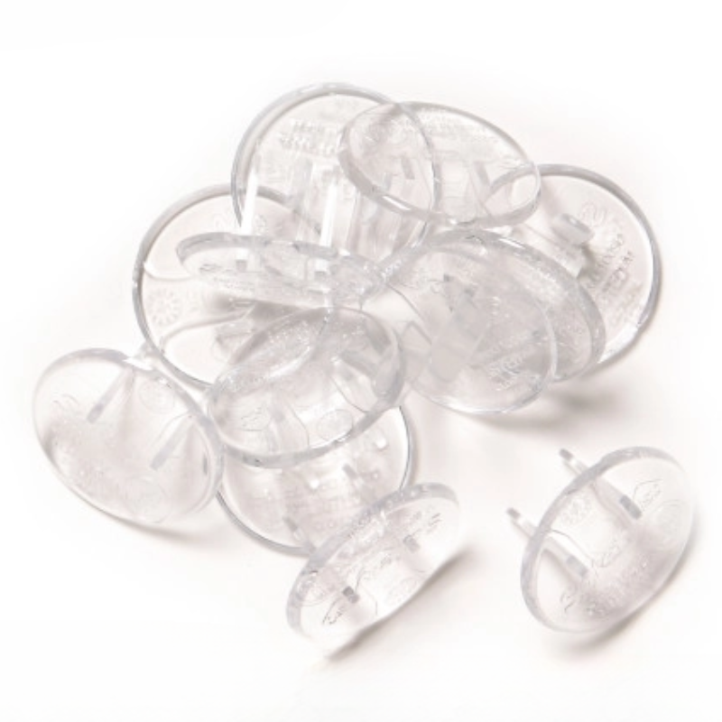 Crystal Clear Outlet Caps - 12 Pack