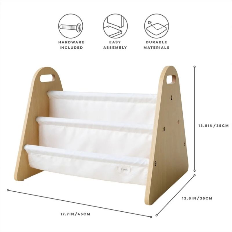 Double-Sided Portable Book Rack