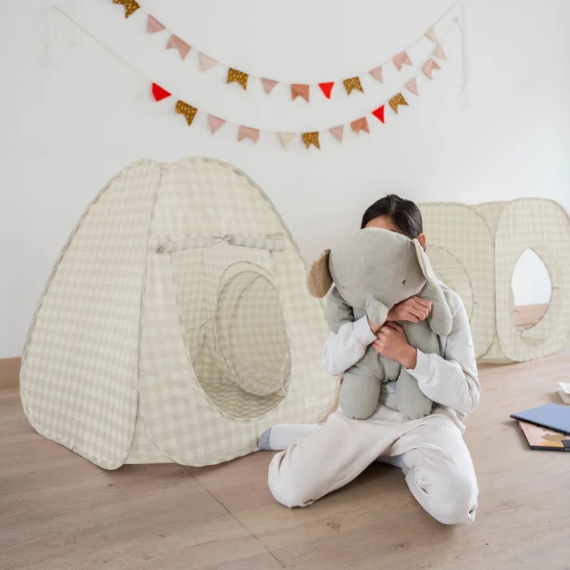 Recycled Fabric 3-in-1 Play Tent & Tunnel Set