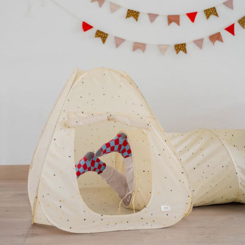 Recycled Fabric 3-in-1 Play Tent & Tunnel Set