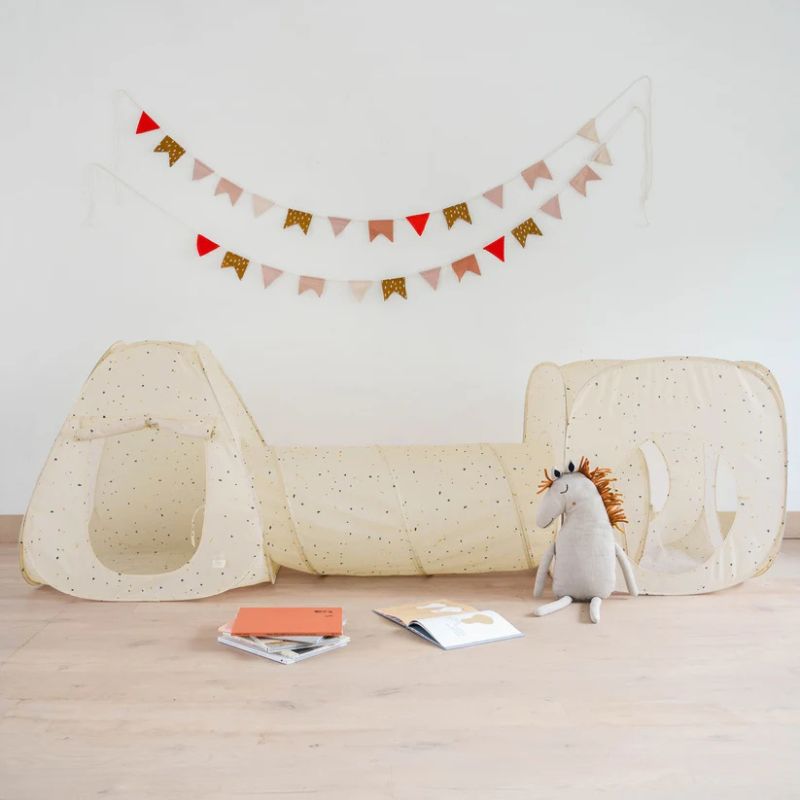 Recycled Fabric 3-in-1 Play Tent & Tunnel Set