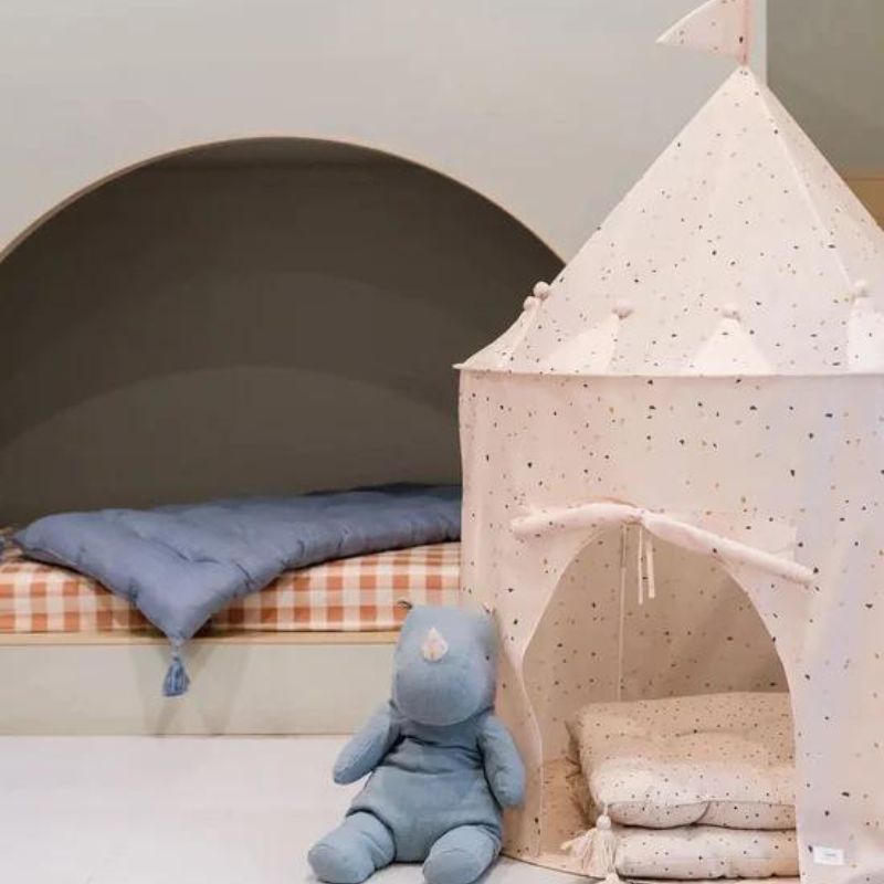 Recycled Fabric Play Tent Terrazzo Cream