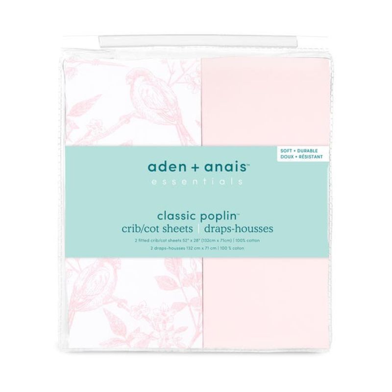 Essentials Cotton Poplin Sheets - 2 Pack Flowers Bloom