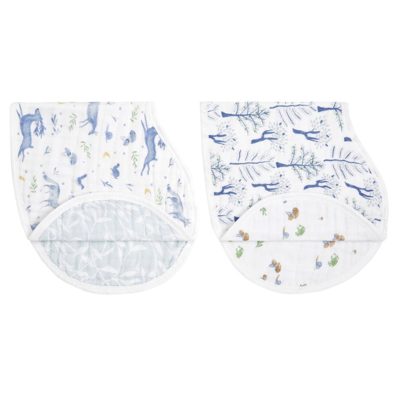 Organic Cotton Burpy Bibs - 2 Pack