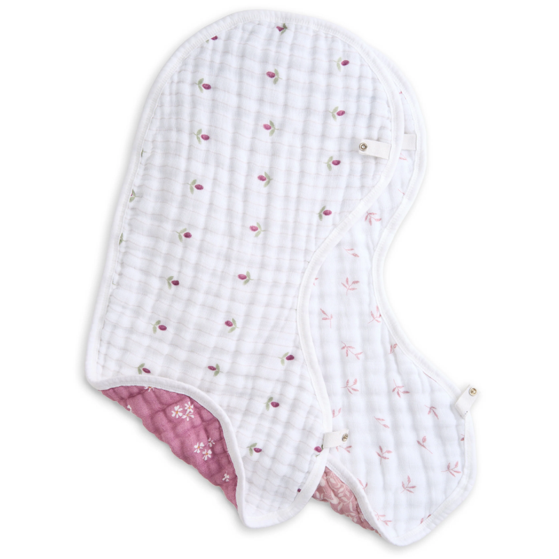 Organic Cotton Burpy Bibs - 2 Pack
