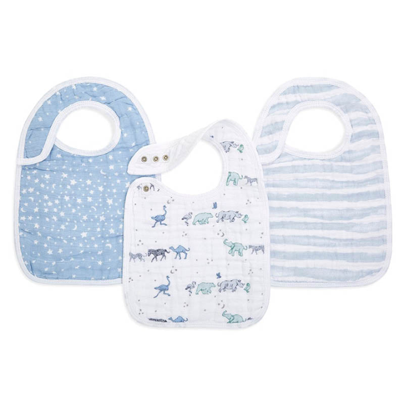 Snap Drool Bibs - 3 Pack rising star
