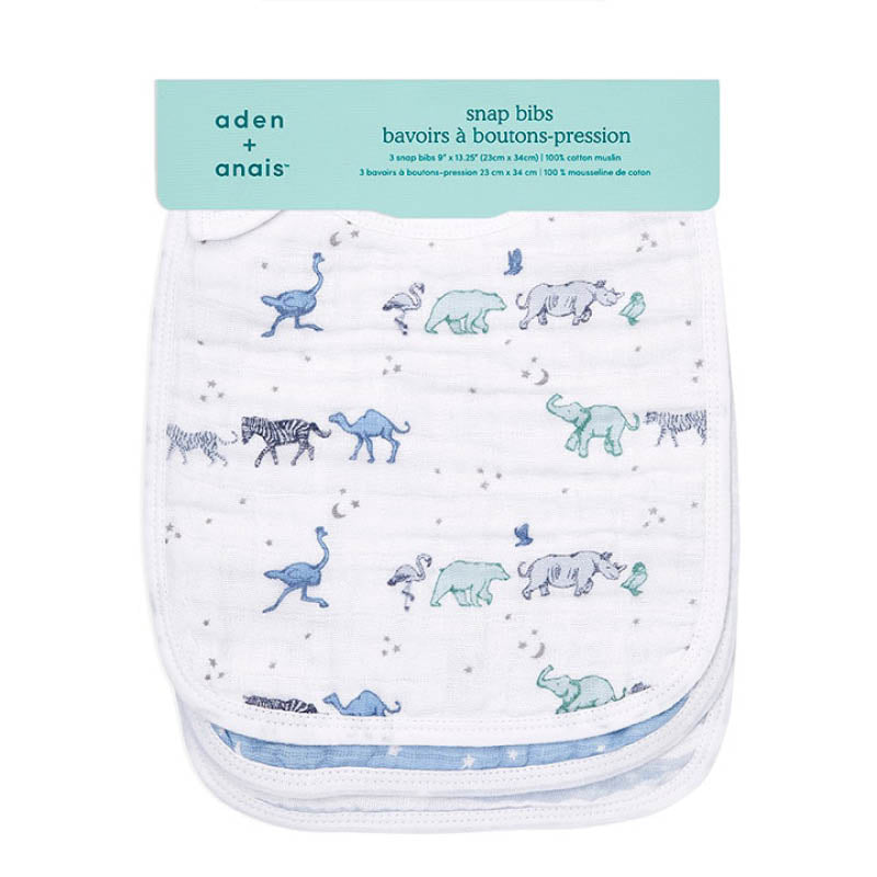 Snap Drool Bibs - 3 Pack rising star