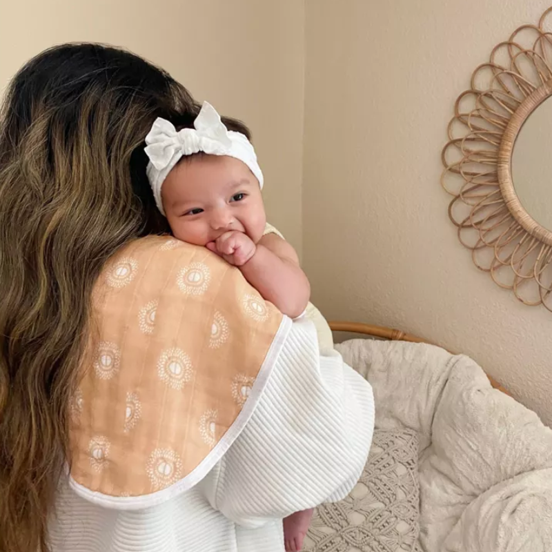 Cotton Muslin Burpy Bibs - 2 Pack