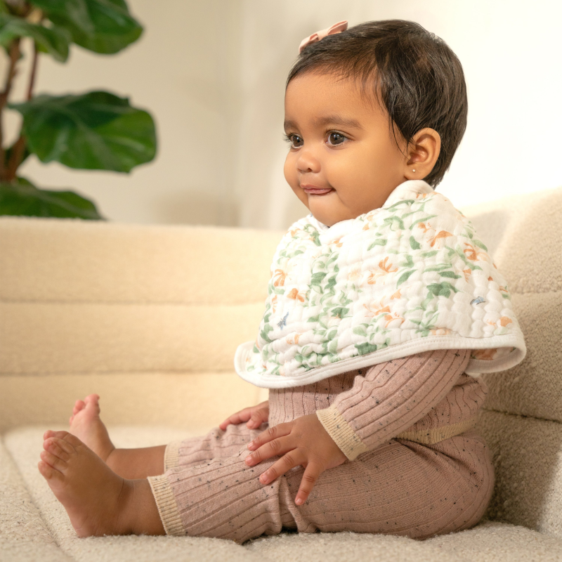 Cotton Muslin Burpy Bib