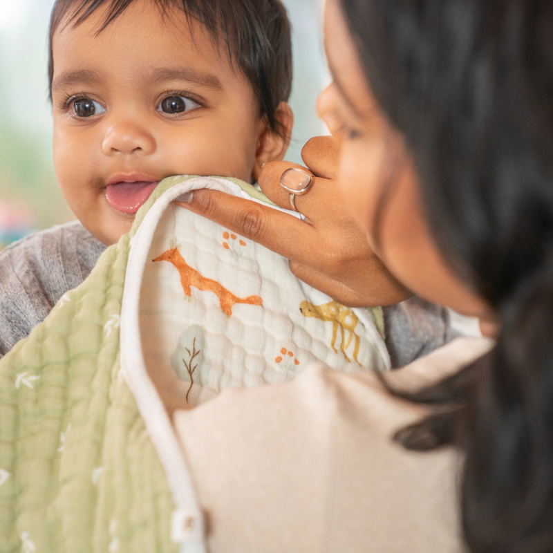 Cotton Muslin Burpy Bib