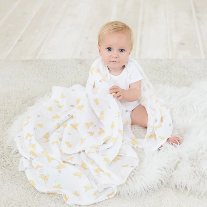 Cotton Muslin Swaddles - 4 Pack