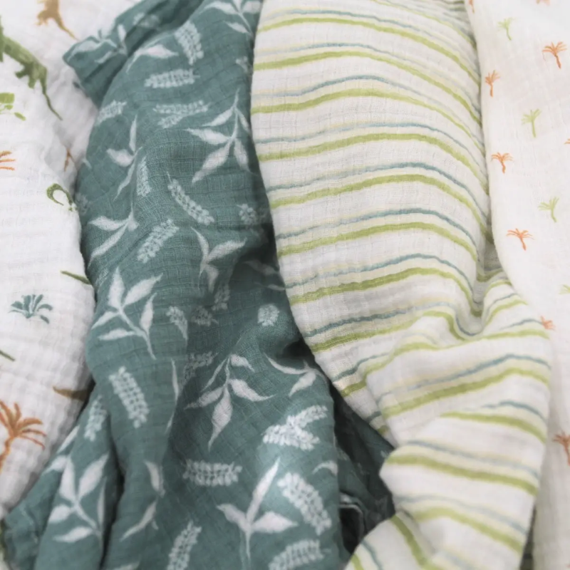 Cotton Muslin Swaddles - 4 Pack