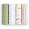 Cotton Muslin Swaddles - 4 Pack