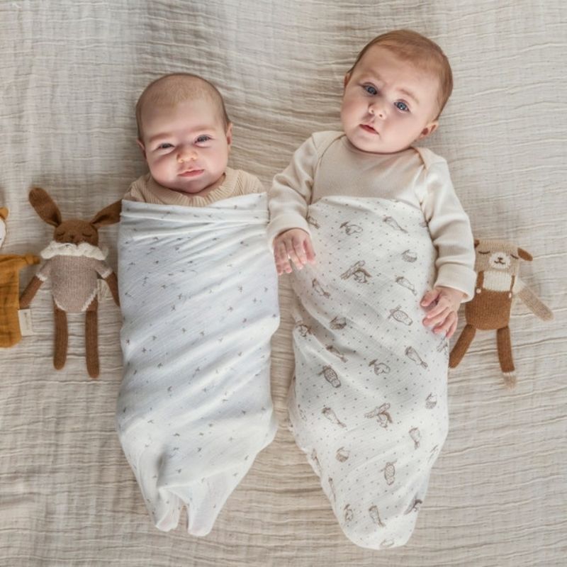 Essentials Silky Soft Muslin Swaddle - 2 Pack Healing Nature