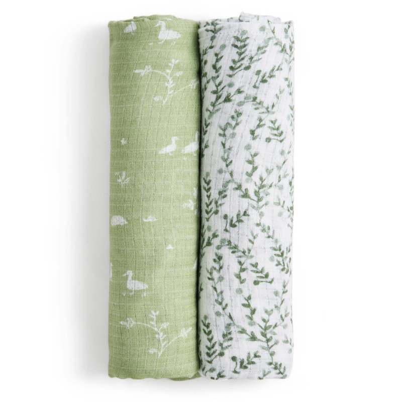 Essentials Silky Soft Muslin Swaddle - 2 Pack