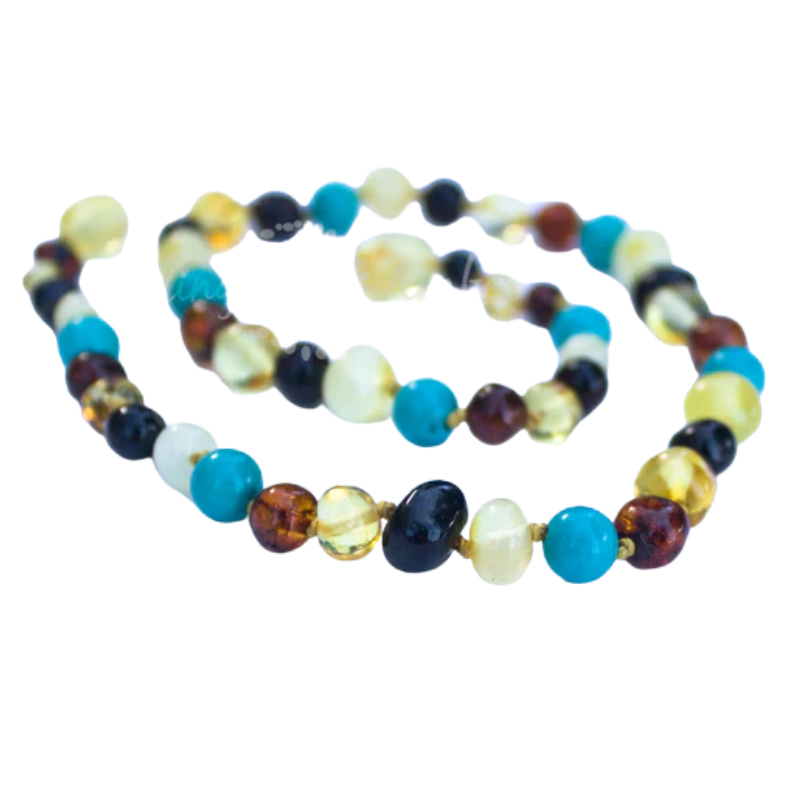 Baltic Amber Teething Bracelets - 5.5 inches