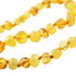 11 Inch Amber Necklace Liquid Gold Duo
