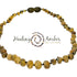 13 Inch Raw Amber Necklace Raw Olive