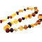 13 Inch Raw Amber Necklace Multi
