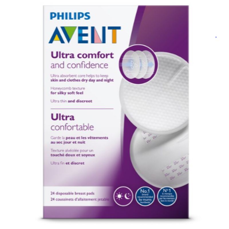 Philips SCF25413 Avent Maximum Comfort Disposable Breast Pads 100Ct.
