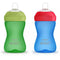 Flexible Silicone Spout Cup - 2 Pack Blue and Green