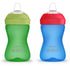 Flexible Silicone Spout Cup - 2 Pack Blue and Green