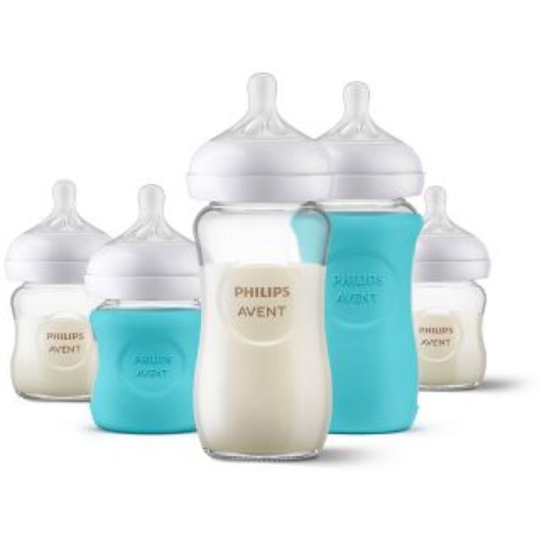 Glass Natural Bottle Set 