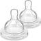 Anti-Colic Baby Bottle Nipple - 2 Pack Flow 2