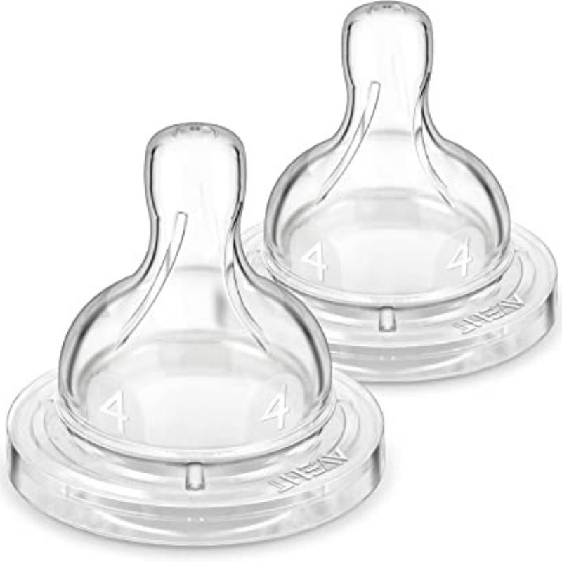Anti-Colic Baby Bottle Nipple - 2 Pack Flow 4