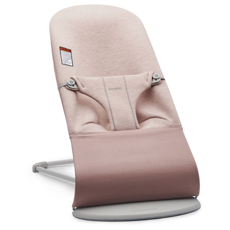Bouncer Bliss with Extra Seat Fabric Bundle Landscape with Light Pink Jersey