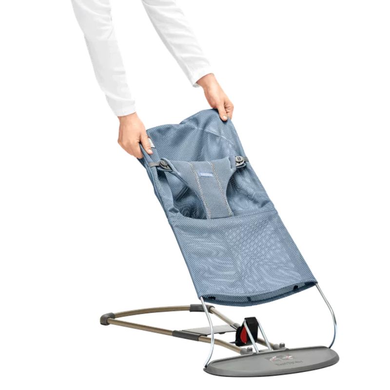 Bouncer Bliss 3D Mesh Extra Fabric Seat Slate Blue