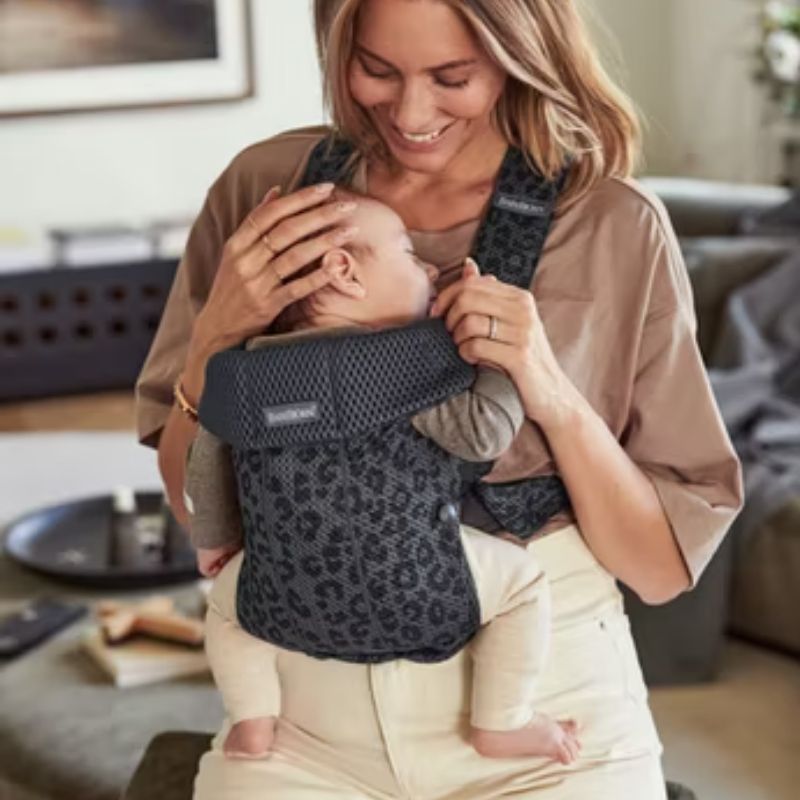Baby Carrier Mini - 3D Mesh Anthracite Leopard