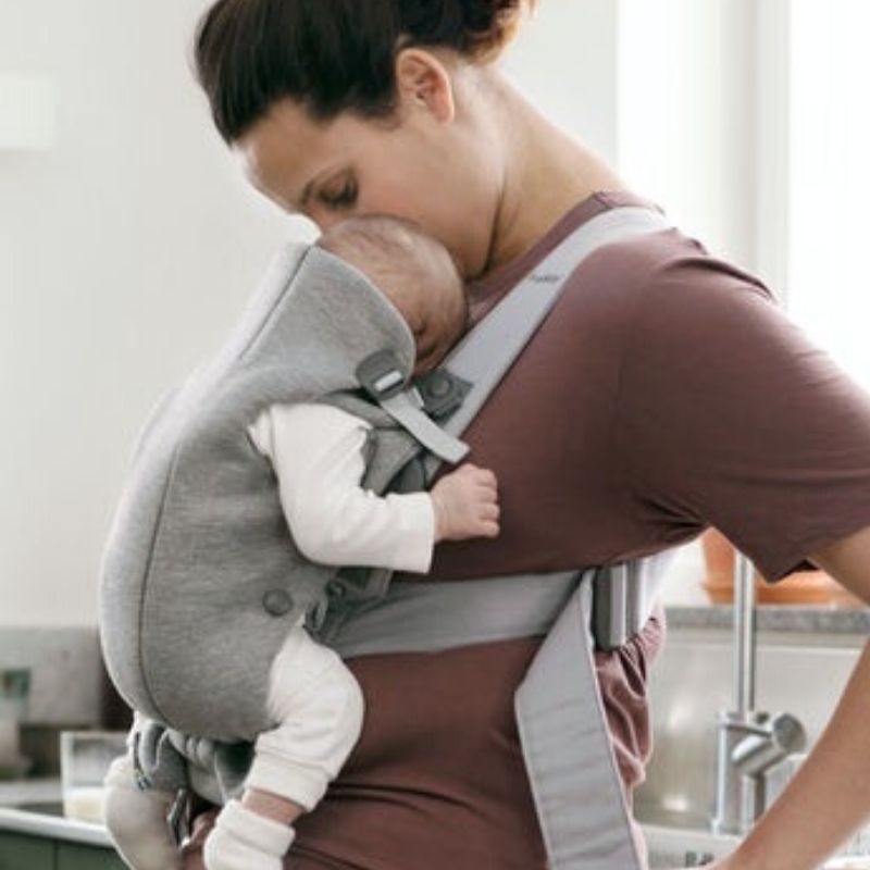 Baby Carrier Mini - 3D Jersey Light Grey