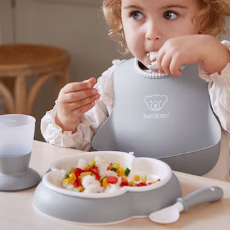 Baby Dinner Set Grey