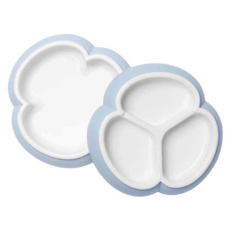 Baby Plate Set - 2 Pack Powder Blue