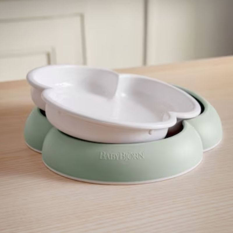 Baby Plate Set - 2 Pack Powder Green
